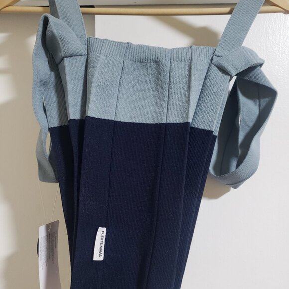 Pleats Mama 2Way Shopper Bag Navy - Picture 3 of 5